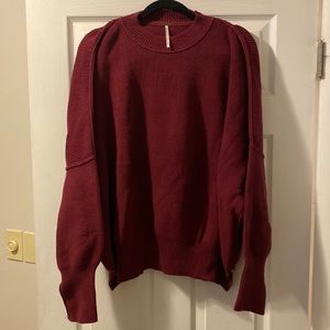 Free people easy street tunic medium maroon